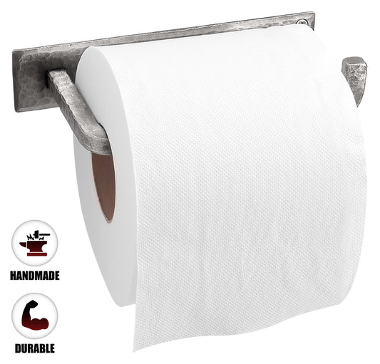 Wall Mounted Iron Toilet Paper Holder - Gray