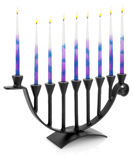 Menorahs for Hanukkah - 9 Candle Handmade Iron Chanukah Menorah