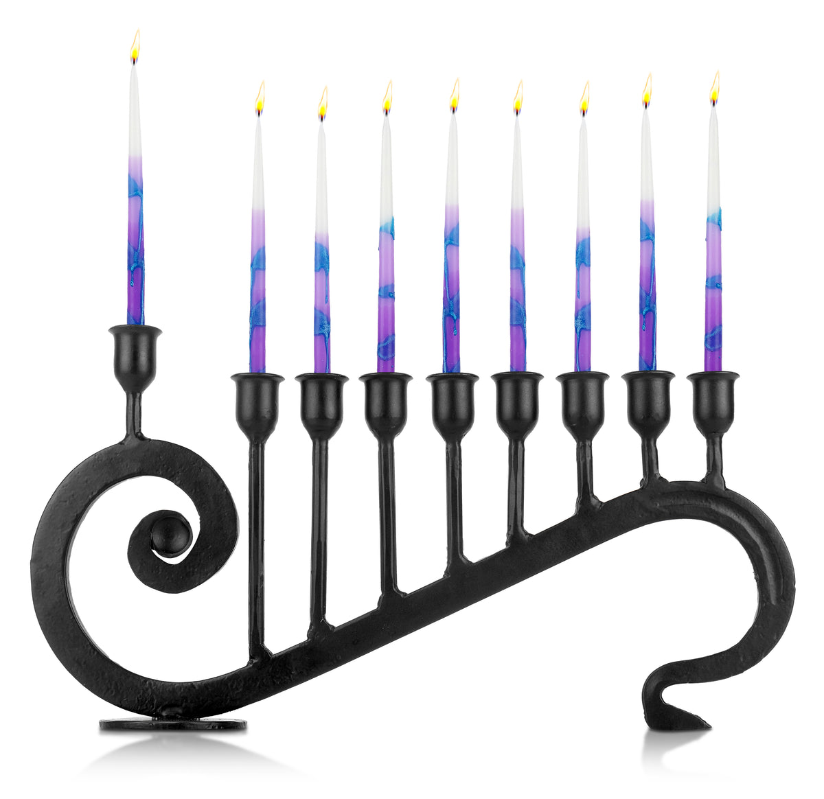 Menorahs for Hanukkah - 9 Candle Handmade Iron Chanukah Menorah