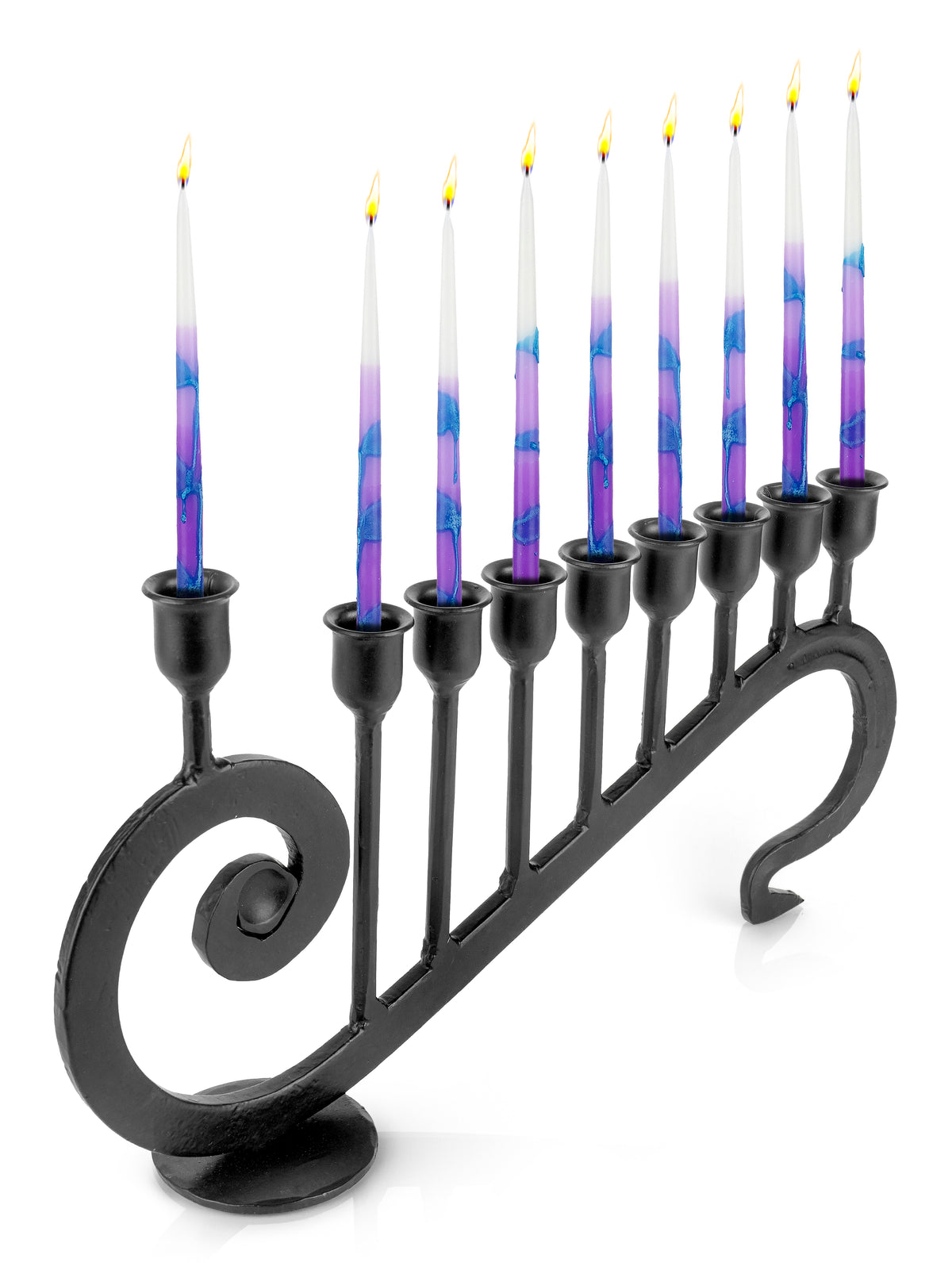 Menorahs for Hanukkah - 9 Candle Handmade Iron Chanukah Menorah