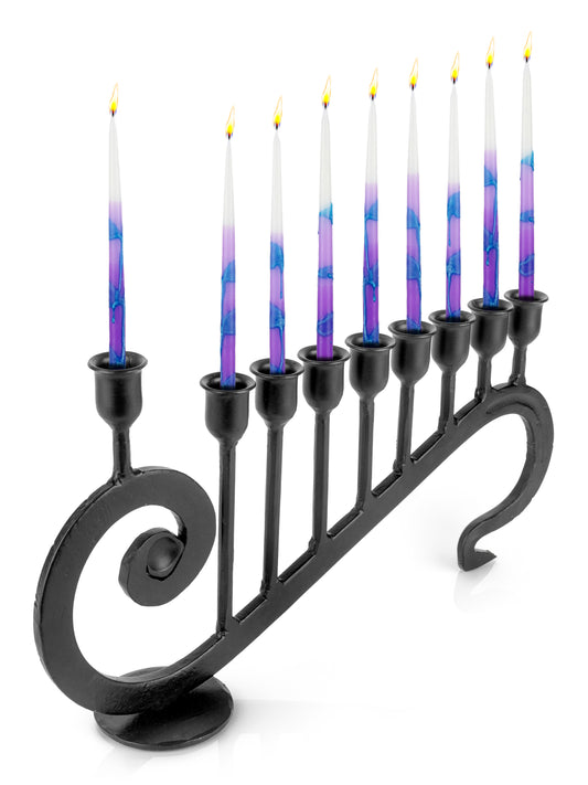 Menorahs for Hanukkah - 9 Candle Handmade Iron Chanukah Menorah