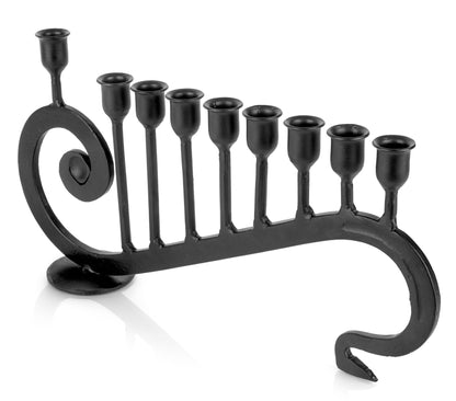 Menorahs for Hanukkah - 9 Candle Handmade Iron Chanukah Menorah