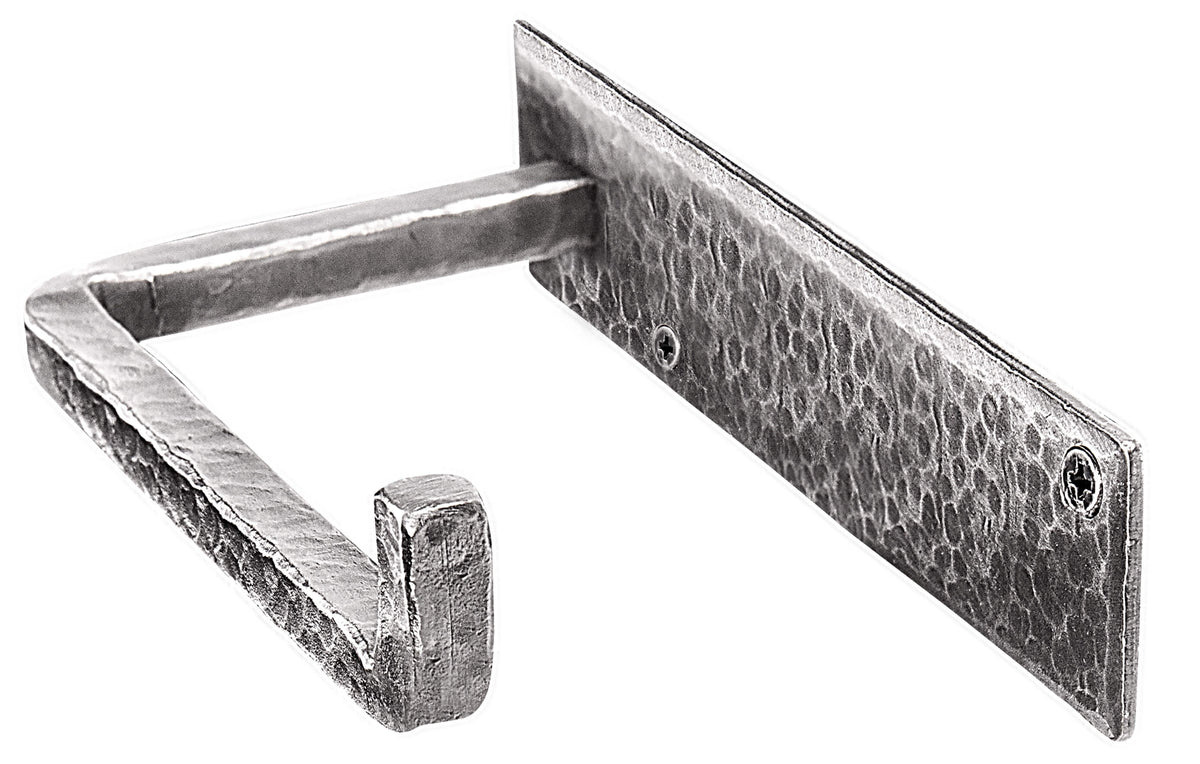 Wall Mounted Iron Toilet Paper Holder - Silver