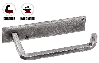 Wall Mounted Iron Toilet Paper Holder - Silver