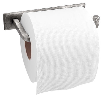Wall Mounted Iron Toilet Paper Holder - Silver