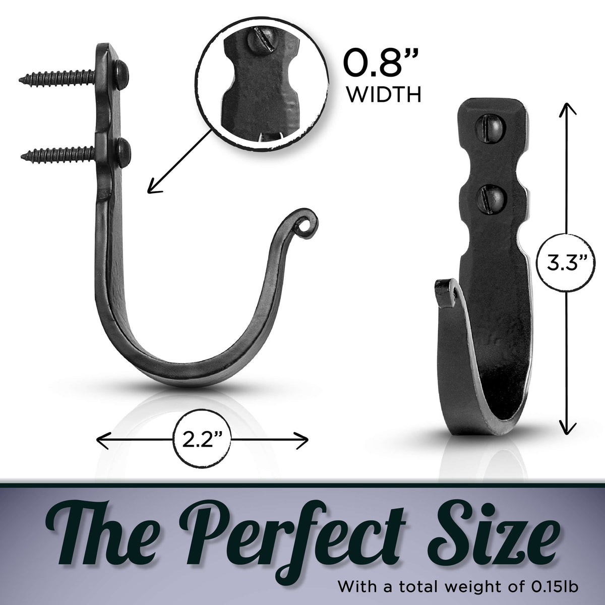 Decorative Wrought Iron Wall Hooks
