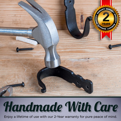 Decorative Wrought Iron Wall Hooks