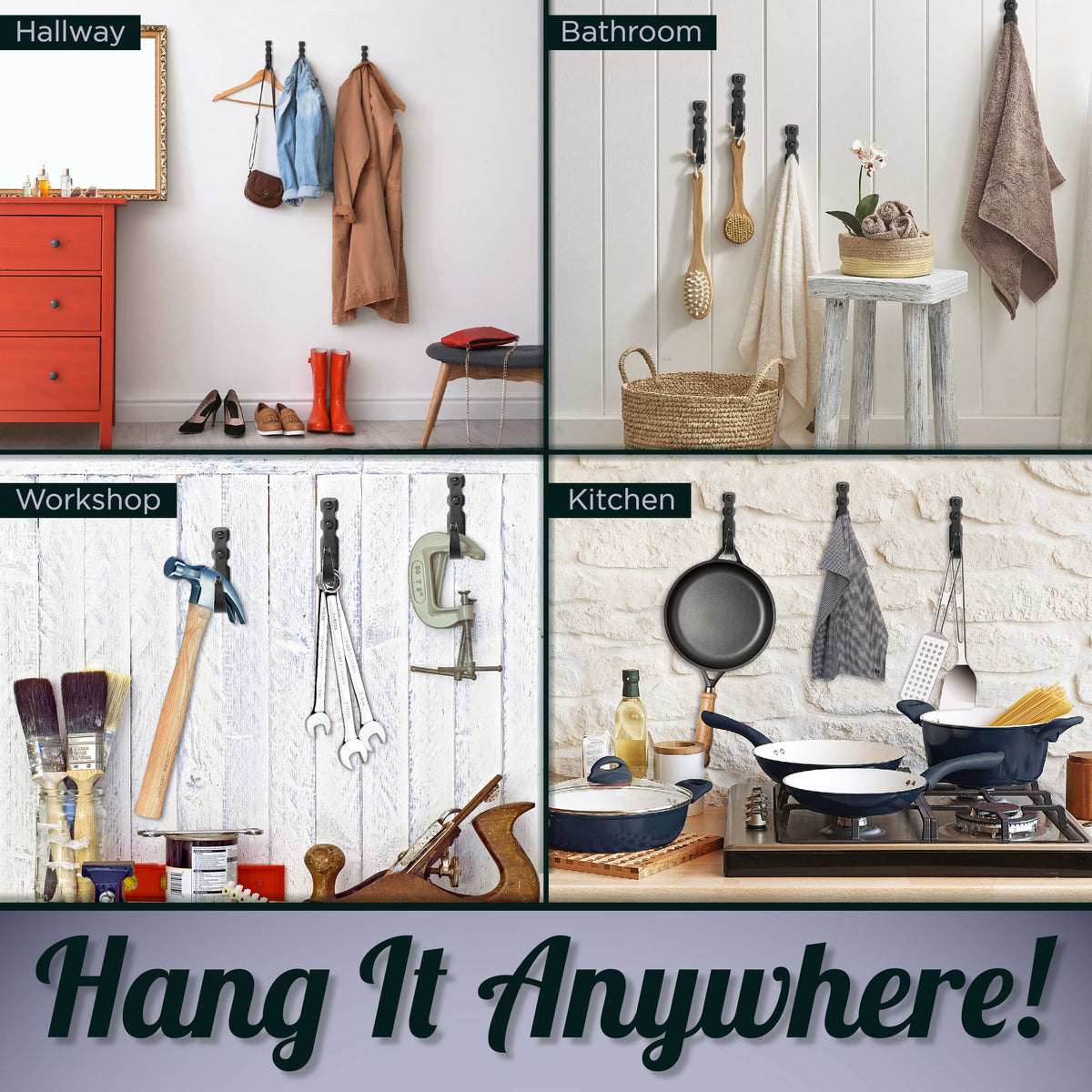 Decorative Wrought Iron Wall Hooks