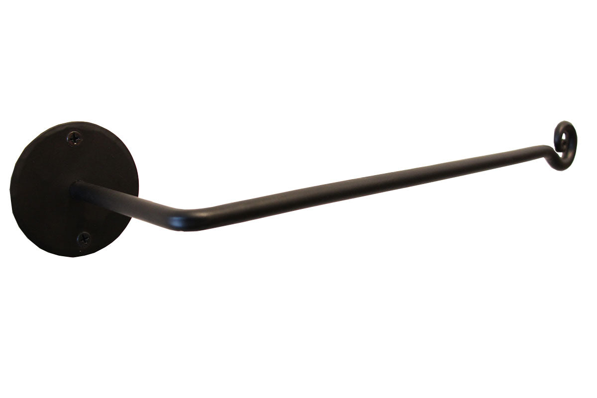 Wrought Iron One Swirl Wall Mount Paper Towel Holder  
