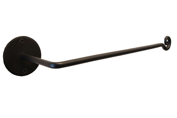Wrought Iron One Swirl Wall Mount Paper Towel Holder  