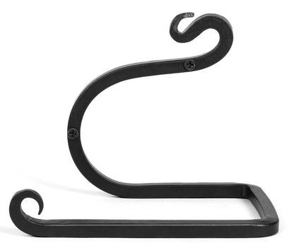 Wrought Iron Wave Design Blacksmith Handmade Wall Mounted Toilet Paper Holder