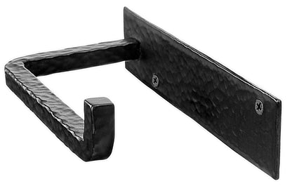 Wrought Iron Wall Mounted Toilet Paper Holder  - Black