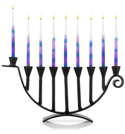 Menorahs for Hanukkah - 9 Candle Handmade Iron Chanukah Menorah