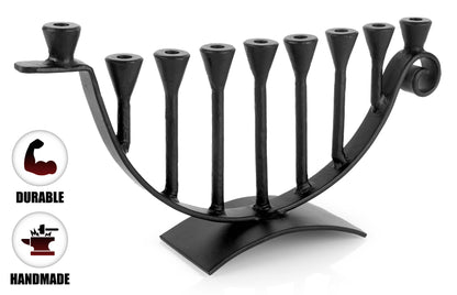 Menorahs for Hanukkah - 9 Candle Handmade Iron Chanukah Menorah