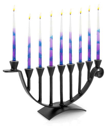 Menorahs for Hanukkah - 9 Candle Handmade Iron Chanukah Menorah
