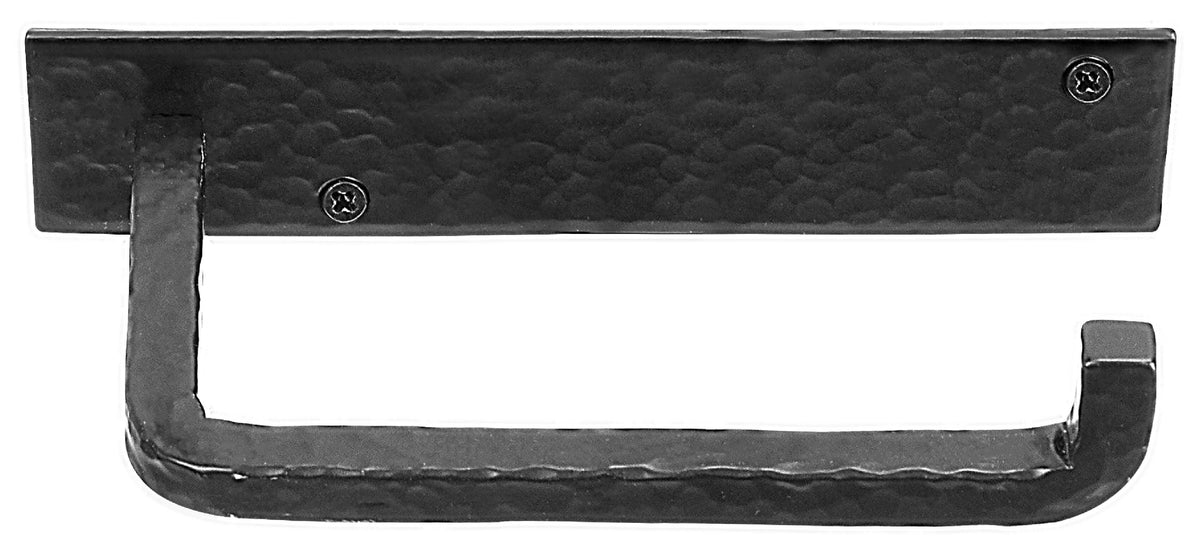 Wrought Iron Wall Mounted Toilet Paper Holder  - Black