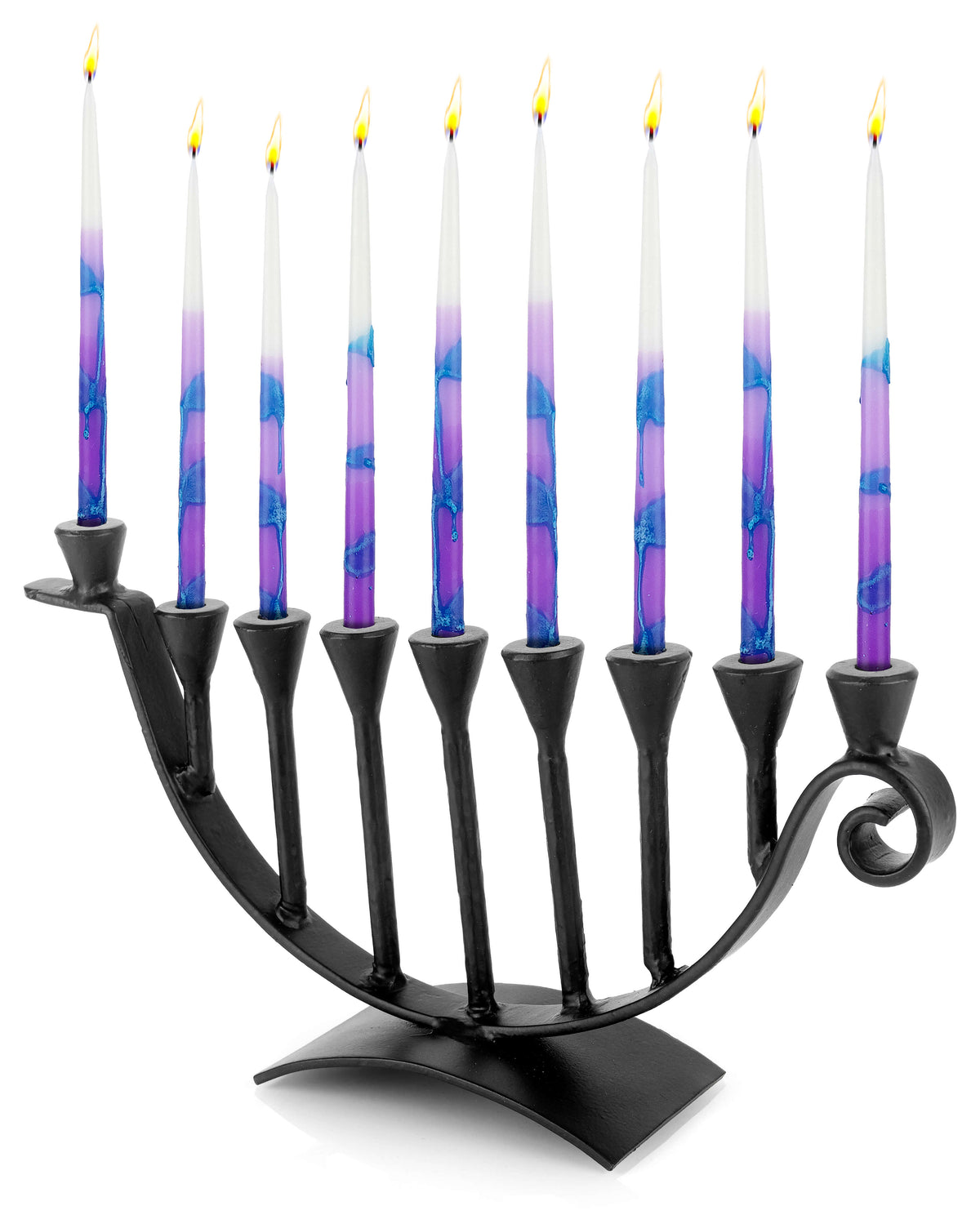 Menorahs for Hanukkah - 9 Candle Handmade Iron Chanukah Menorah